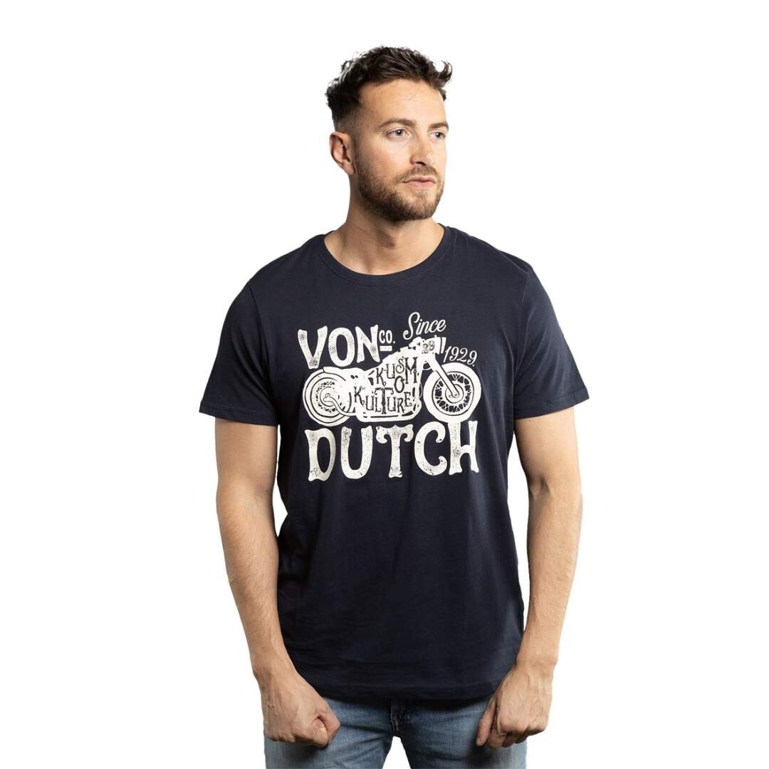 T-shirt col rond en coton homme Logo Vondutch-1