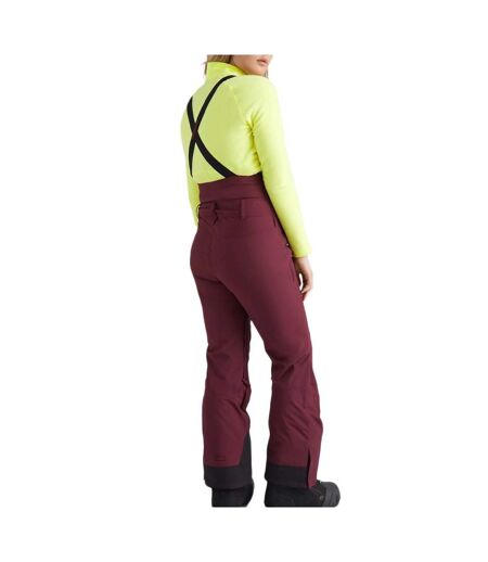 Salopette de ski bordeaux femme o'neill originals bib - l