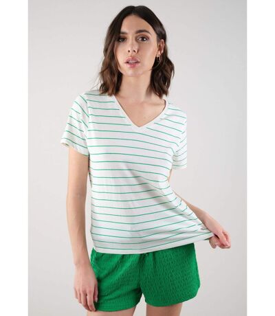 T-shirt casual à rayures femme BINTI