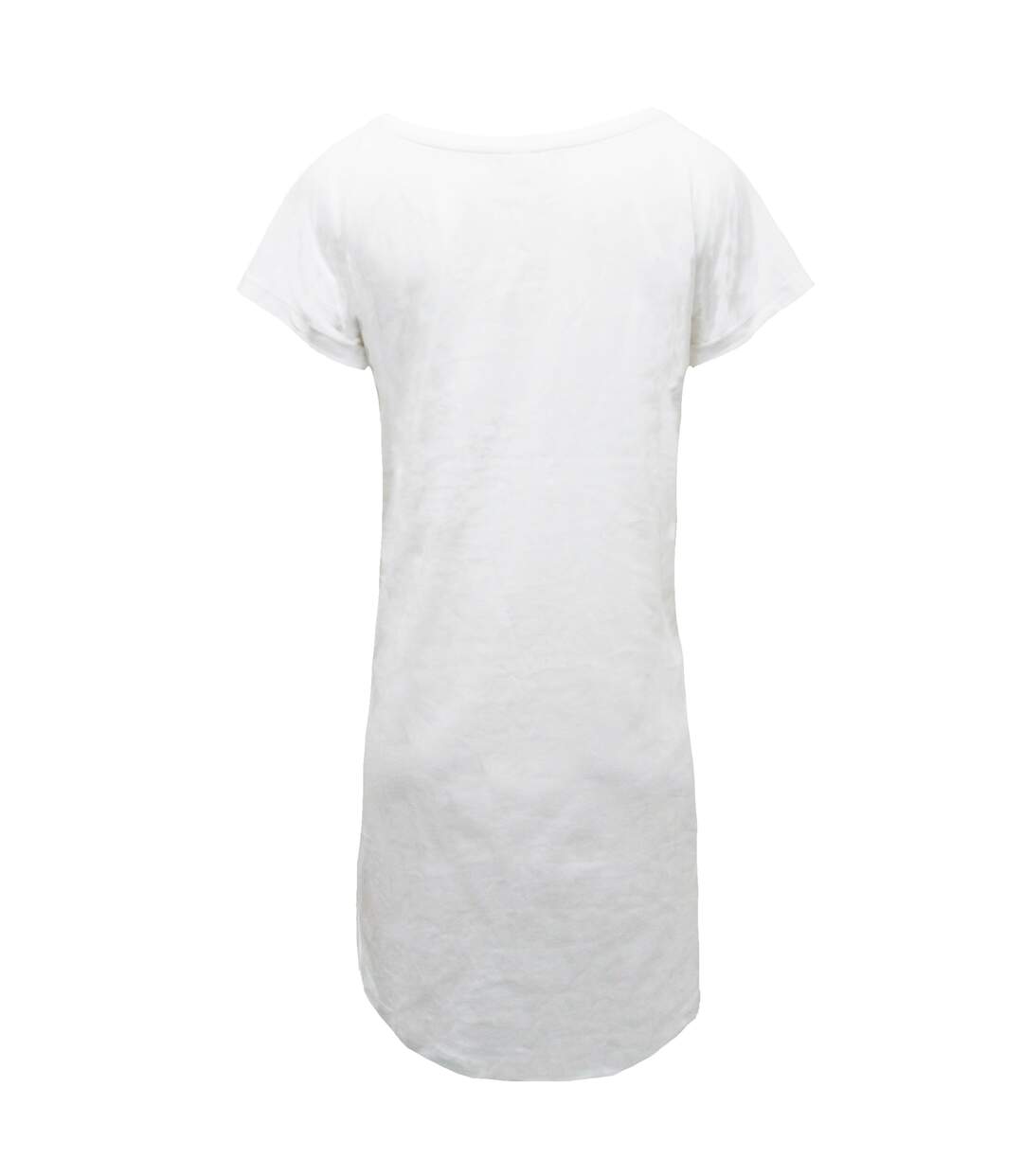 Robe t-shirt femme blanc Mantis