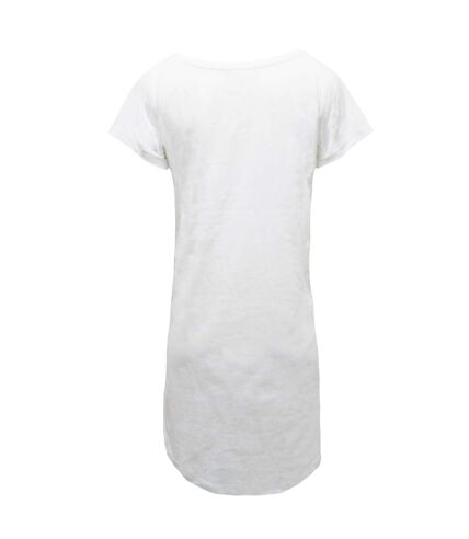Mantis Womens/Ladies Loose Fit T-Shirt Dress (White) - UTBC4936