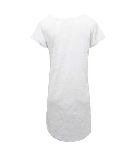 Mantis Womens/Ladies Loose Fit T-Shirt Dress (White) - UTBC4936