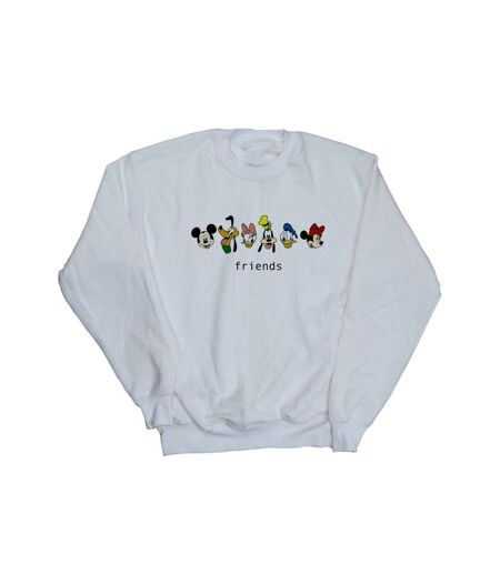 Disney Sweatshirt Mickey Mouse And Friends Femme/Ladies (Blanc) - UTBI28412