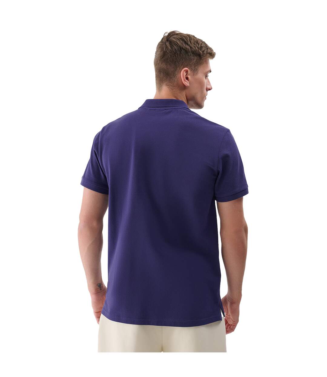 Polo Homme Bleu Marine 4F-2