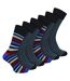 Sock Snob- Lot De 6 Chaussettes Homme Bambou Sans Élastique Respirantes-3