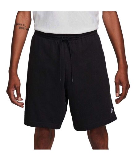 Mens Club Embroidered Logo Shorts Obsidian Black Nike