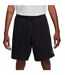 Mens Club Embroidered Logo Shorts Obsidian Black Nike-1