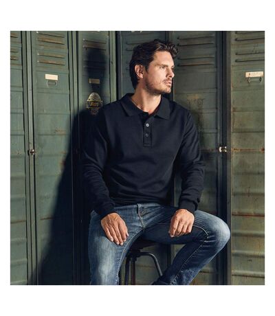 Polo sweat manches longues grandes tailles Hommes