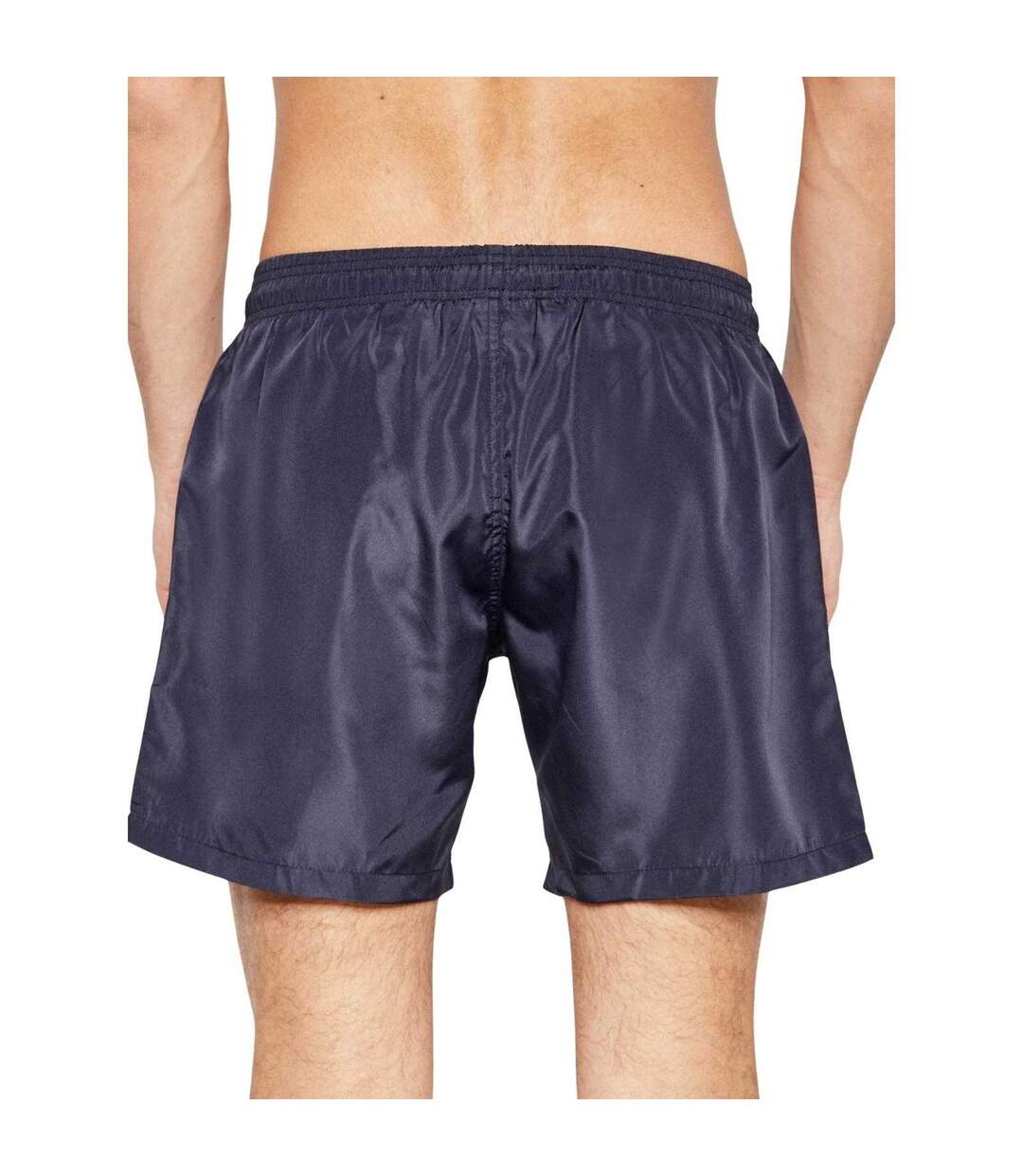 Short De Bain Motif/style Logo Homme Bleu Marine Foncé Plein Sport-2