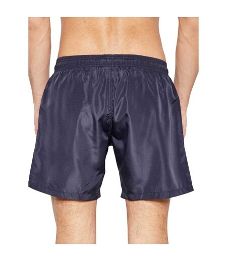 Short De Bain Motif/style Logo Homme Bleu Marine Foncé Plein Sport