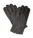 Unisex adult leather gloves black Eastern Counties Leather-1