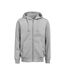 Unisex Adult Regular Full Zip Hoodie Grey Melange Untagged Movement-2