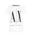 T-shirt Motif/style Logo Femme Blanc Armani Exchange-1