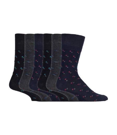 6 Paires Chaussettes Homme Bambou sans Élastique