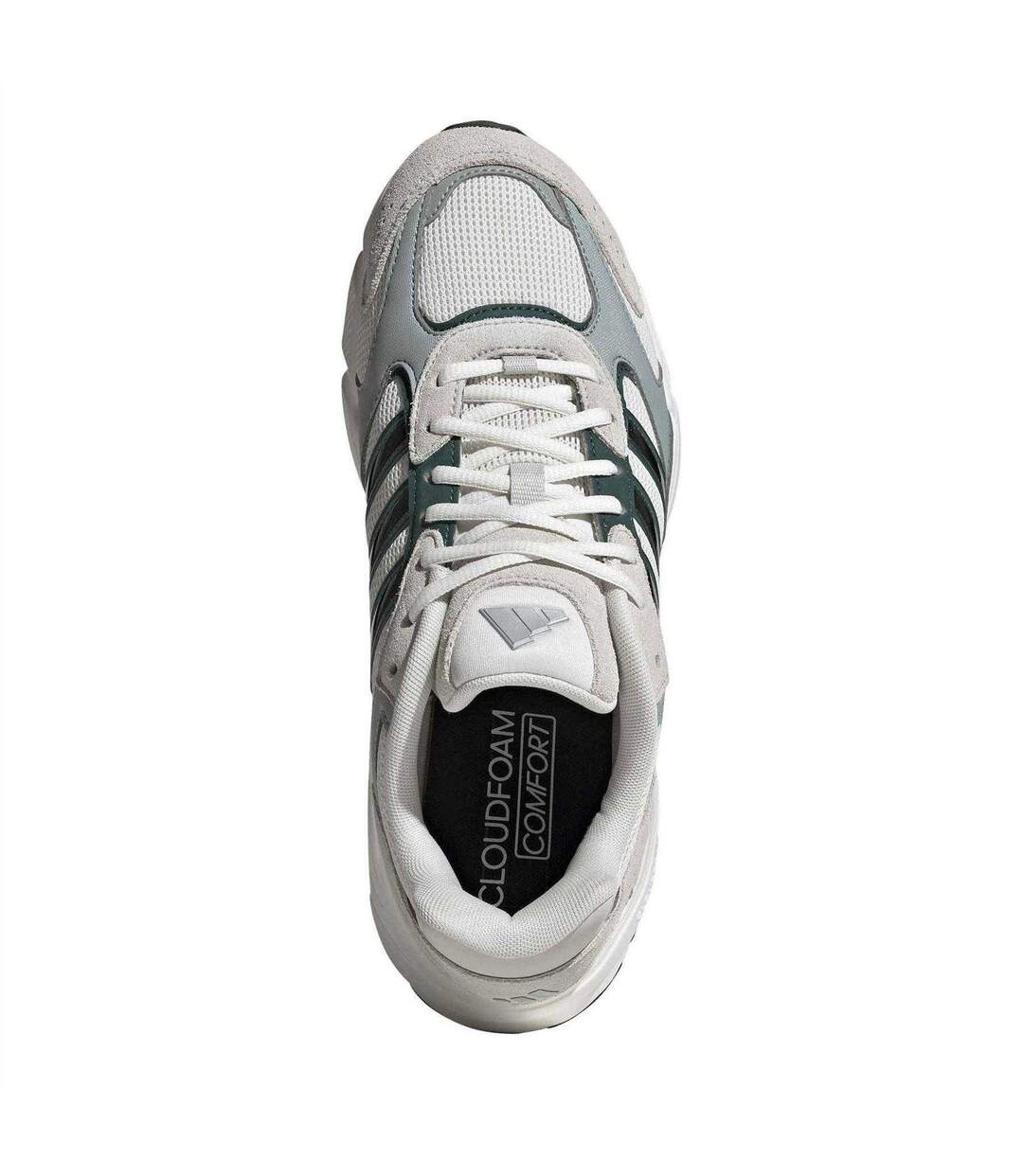 Mens Crazychaos 2000 Suede Cloudfoam Trainers White Adidas-4