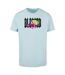 T-shirt Motif/style Rose Blessed Homme Bleu Océan Mister Tee-2