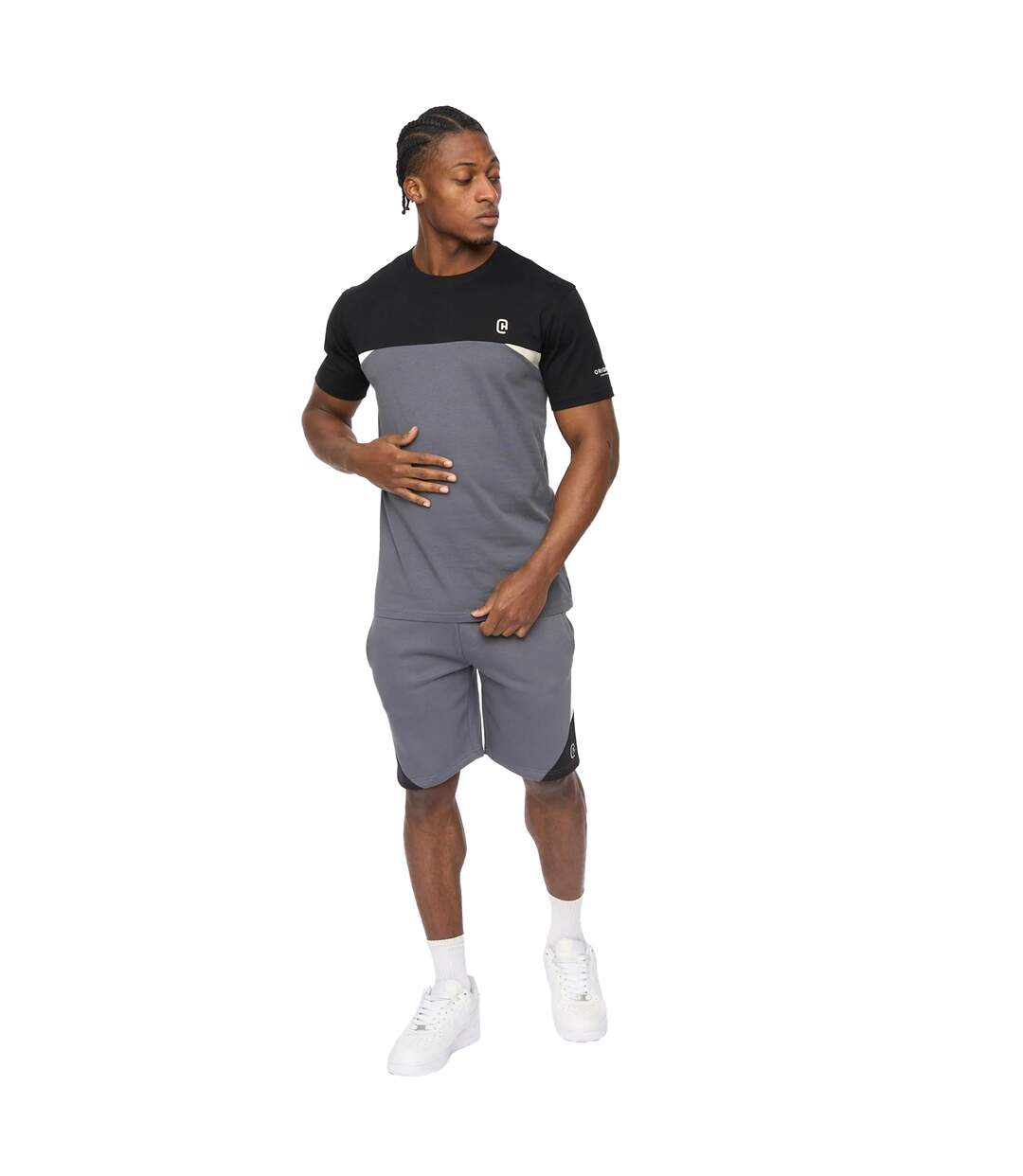 T-shirt Castlebay Homme Ardoise Crosshatch-4