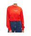 Sweat Rouge Femme Calvin Klein Jeans Stacked Institutiona - M