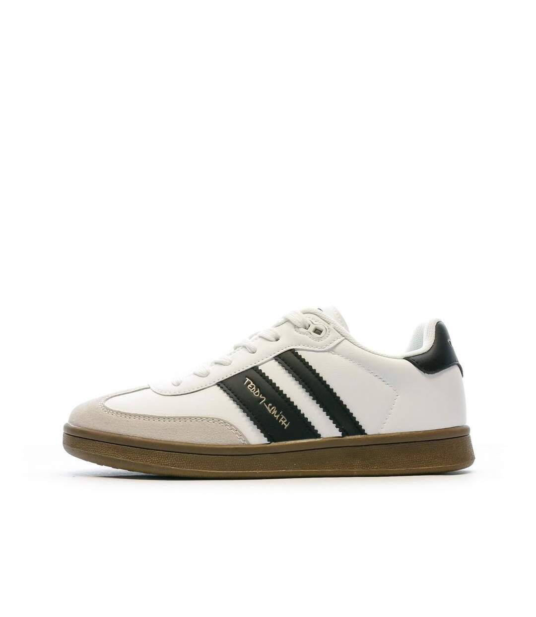 Baskets blanches/noires femme teddy smith 78812-1