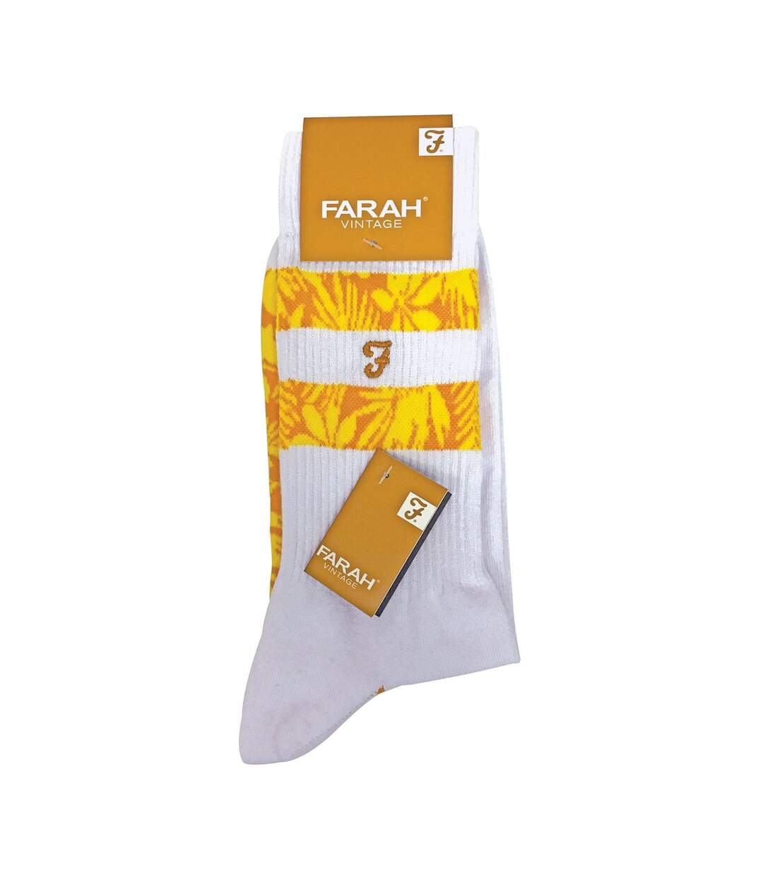 2 Pack Mens Classic Cotton Ribbed White Sports Socks with Stripes-2