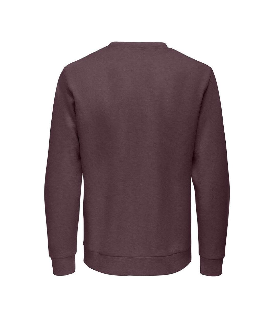 Sweat bordeaux homme only & sons chase-2
