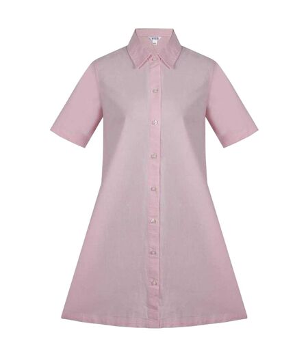 Robe Chemisier Courte Femme Rose Miso