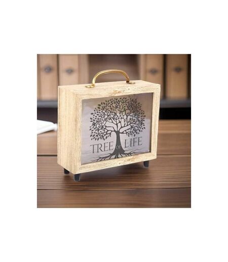 Tirelire valisette Tree of life 21 x 20 cm