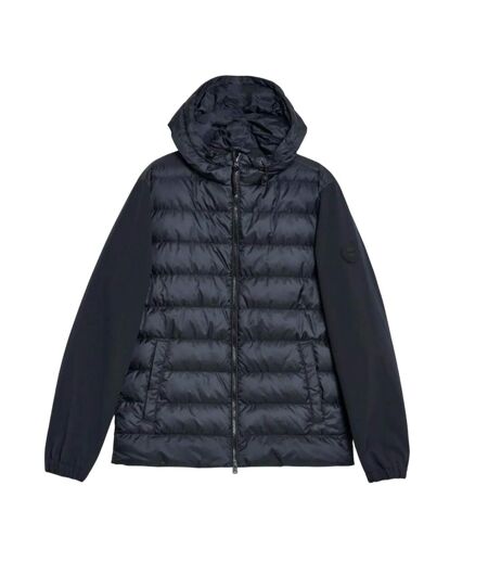Mens Mixed Softshell Down Jacket Black Gant