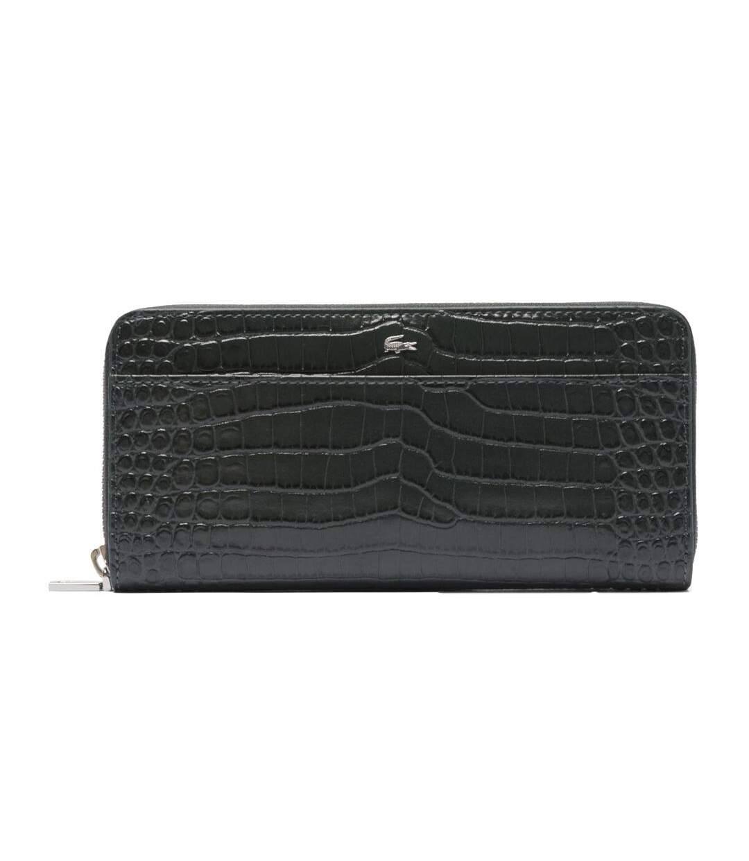 Portefeuille noir femme lacoste chantaco-1
