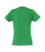 Womens/ladies Plain T-shirt Apple Green Clique-2