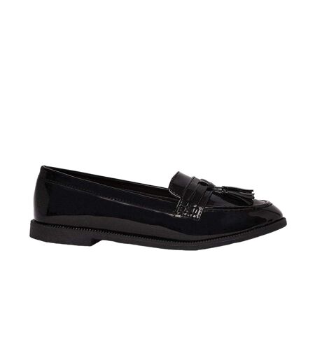 Mocassins lennie femme noir véritable Dorothy Perkins