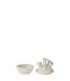 Vase Corail en Argile Seymour 19cm Blanc-2