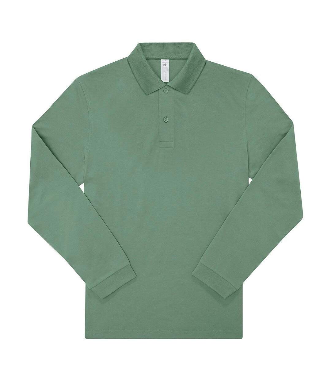 Polo manches longues- Homme - PU427 - vert amalfi-2