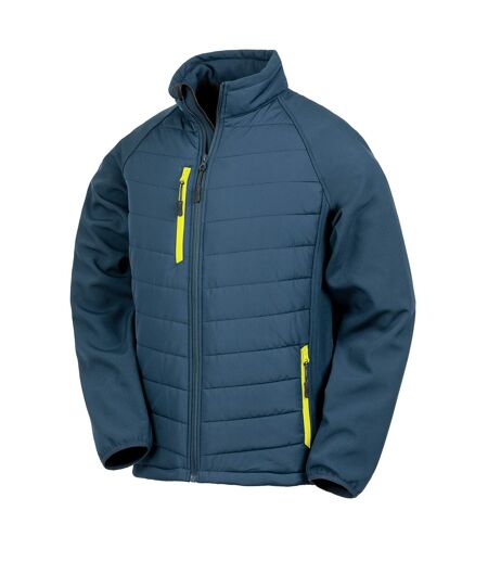 Result Womens/Ladies Compass Soft Shell Jacket (Navy/Yellow)