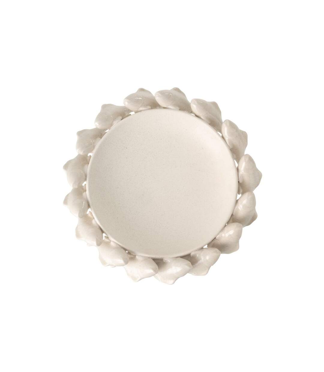 Coupelle Déco Poisson Grey 32cm Blanc Cassé-2
