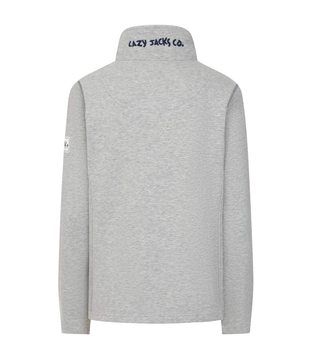 Sweat Motif/style Logo Femme Gris Chiné Lazy Jacks-2