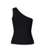 T-Shirt noir femme pieces cruka-3