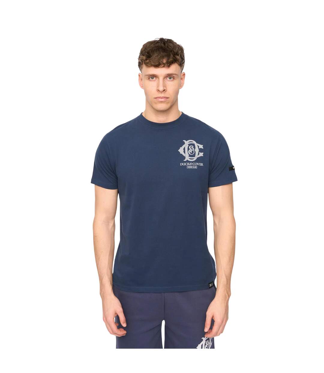 T-shirt Décontracté Motif/style Logo Randolph Homme Bleu Marine Duck And Cover-3