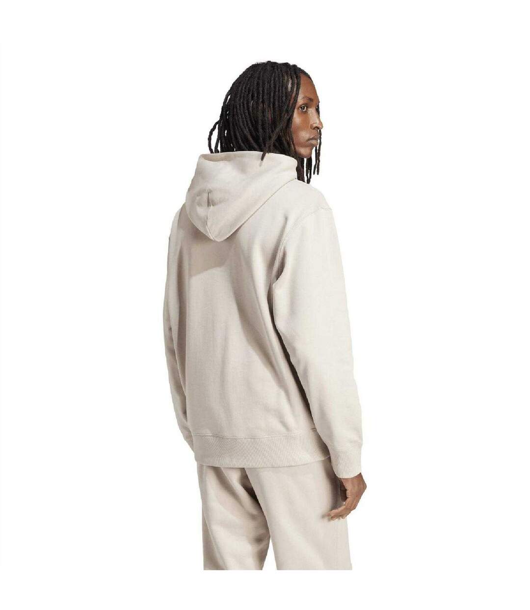 Mens Adicolor Contempo French Terry Hoodie Beige Adidas-3