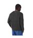 Mens Ribbed Crew Neck Jumper Washed Black Belier-3