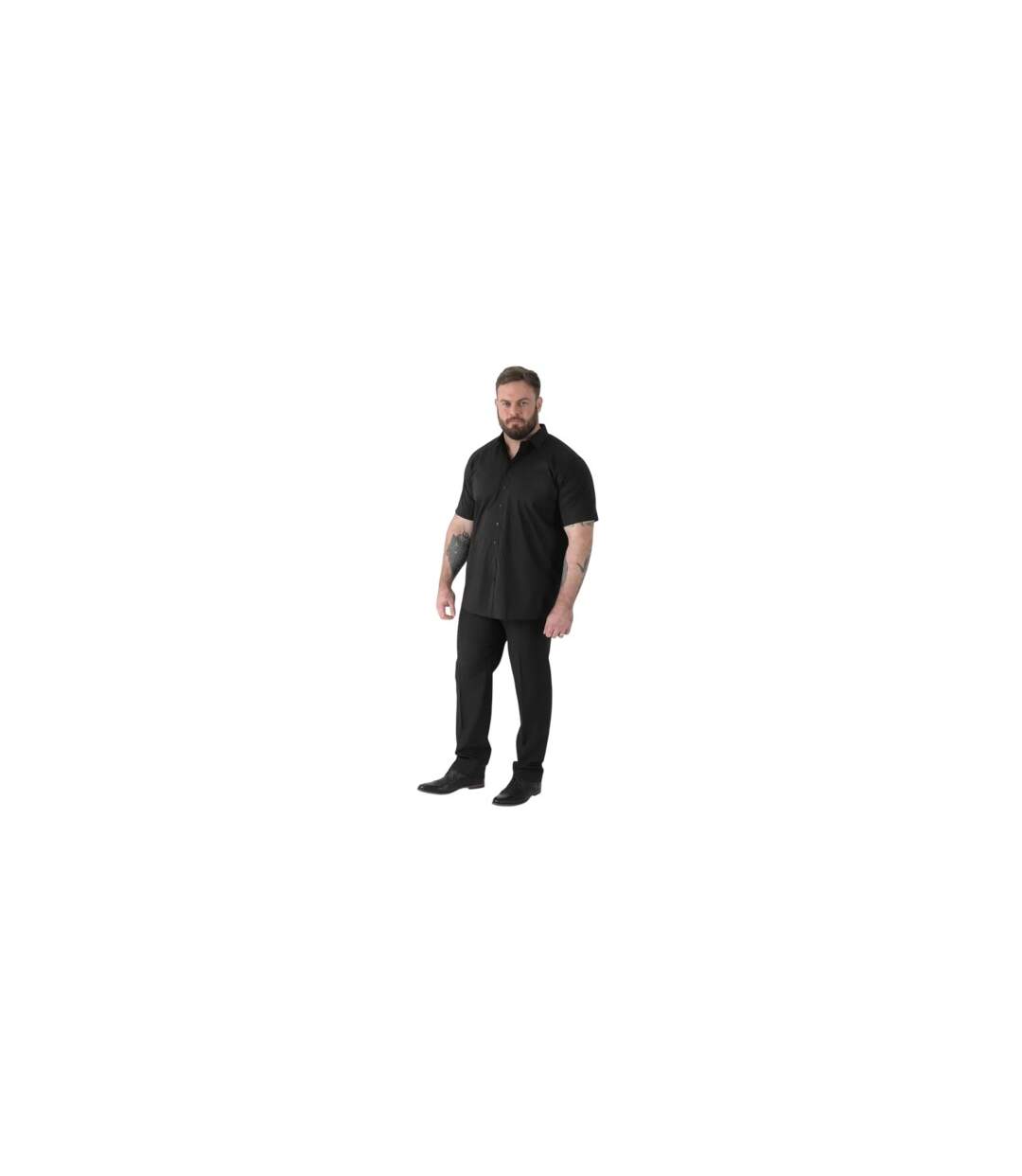 Mens D555 Lucas Short-sleeved Shirt Black Duke-1