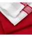 Lot de 2 Torchons Nid d'Abeille Suzette 50x70cm Rouge-2