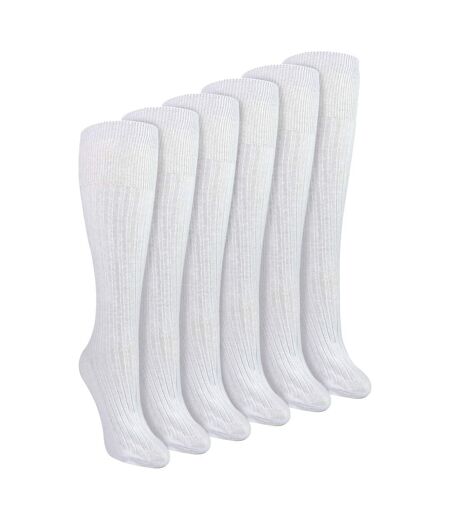 Sock Snob - Lot de 6 Chaussettes Femme 100% Coton Hautes | Bord Non Élastique