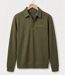 Sweat-shirt Col Polo Homme Ledertys Kaki LY0609-5