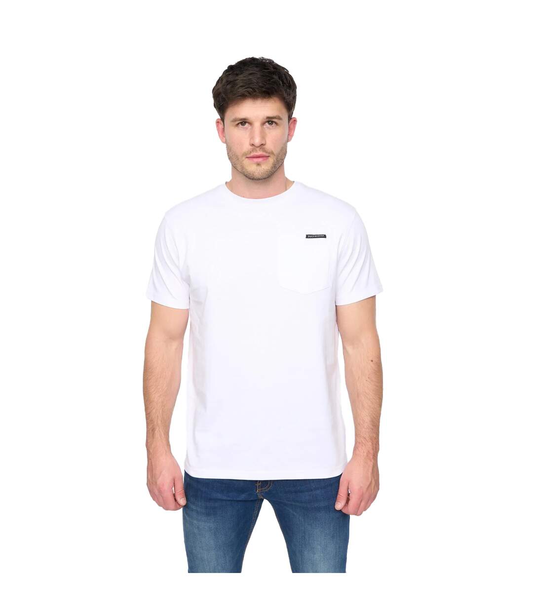 T-shirt treymere homme blanc Duck and Cover-1