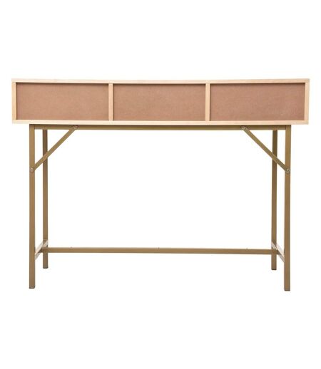 Console 3 tiroirs en cannage RAYO - Beige