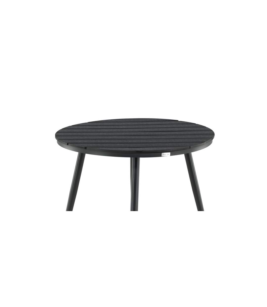 Table de Jardin Ronde Break 90cm Noir-4