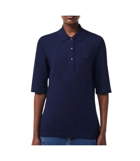 Polo marine femme lacoste slim fit - 32