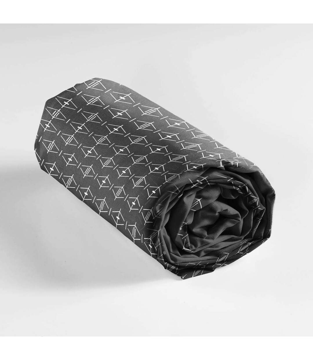 Drap Housse en Coton Aristide 140x190cm Anthracite-2
