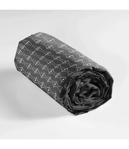 Drap Housse en Coton Aristide 140x190cm Anthracite